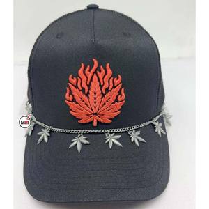 2025 100% coton vente en gros personnalisé de haute qualité style de la mode brodé 5 panneaux casquette de camionneur doublé de satin 5 panneaux casquettes de baseball - Product Image 1