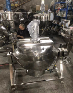 Fast Selling High Quality 200L 304 Stainless Steel Electric 13.2 Gallon Capacity Tilting Jacketed Kettle with Scraper Agitator - Product Image 3