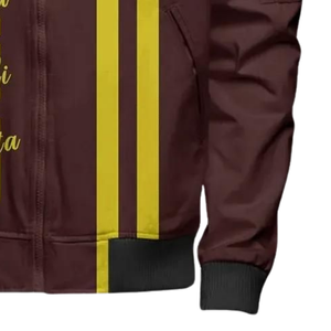 Veste universitaire Iota Phi Theta 1963, satin brillant brodé, style bomber grec universitaire de qualité supérieure - Product Image 6