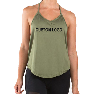 Top vente nouvelle mode femmes débardeurs Logo Slim Fit plaine régulier Fitness hauts d'entraînement 100% doux séchage rapide écologique - Product Image 5