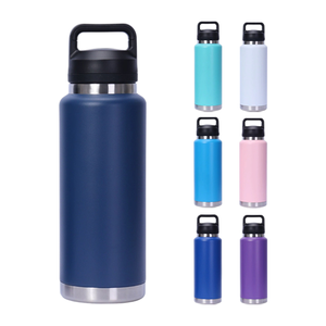 Bouteille isotherme de voyage en acier inoxydable avec logo personnalisé, 20oz, 26oz, 36oz, gourde sportive avec bouchon large pour boire directement - Product Image 1