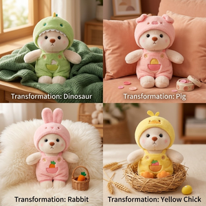 Aika OEM Orsacchiotto di Peluche Personalizzato con Felpa Rimovibile, Imbottitura in Cotone PP ad Alta Resilienza, Produzione di Fabbrica - Product Image 2