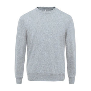 Sudaderas con capucha y sudaderas para hombre Sudadera de cuello redondo de algodón liso 100% en blanco para hombre/Nuevas sudaderas de moda para hombre - Product Image 2