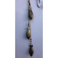 Juego de 5 Adornos de Pared de Peces de Hierro Reciclado de 78 cm, Arte Metálico Decorativo, Adorno Colgante, Decoración Náutica Costera para el Hogar y el Jardín, Regalo