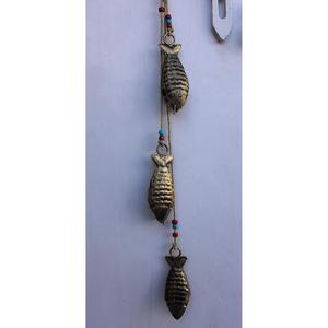 Set of 5 Pcs 78 cm Recycled Iron <b>Fish</b> Wall Hanging String Metal Arts Decorative Hanging <b>Fish</b> Sculpture - Product Image 2