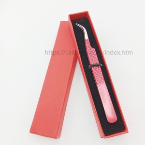 Pinzas para pestañas de etiqueta privada, pinzas profesionales de acero inoxidable, instrumento de belleza de alta calidad, color personalizado - Product Image 2