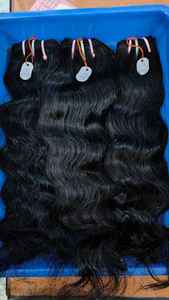 Extensiones de cabello sin procesar de la mejor calidad, extensiones de cabello sin procesar de templo indio, paquetes de cabello ondulado y rizado, precios competitivos de fábrica de India - Product Image 5