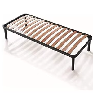 Cama de Madera de Haya Evergreenweb, Individual, Doble, King Size, Fabricada en Italia, Patas Extraíbles Reforzadas con Acero para Camas y Colchones - Product Image 1