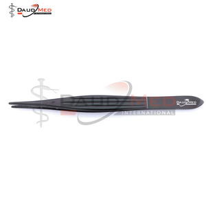 Pince à épiler manuelle en acier inoxydable revêtue de noir 5.3 pointe pointue ronde certifiée CE qualité chirurgicale de haute qualité abordable - Product Image 4