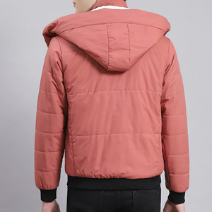 Lightweight <b>Waterproof</b> Warm Unisex Puffer <b>Jacket</b> Hooded Design Front <b>Padded</b> Cotton Lined Casual Winter Outerwear Cold Season - Product Image 6