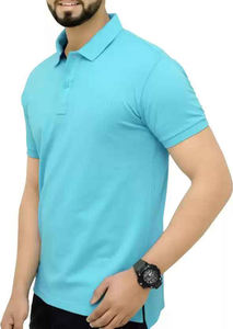 Venta al por mayor 100% algodón de los hombres para los polos logotipo personalizado de talla grande Etiqueta Privada impresa camisetas en blanco patrón sólido antiarrugas - Product Image 2