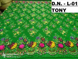 Tissu en tulle lourd 100% acrylique, écologique, brodé à la main avec des perles de luxe, pour vêtements et accessoires pour femmes - Product Image 6