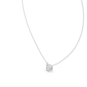 Collar con Diamante Cultivado en Laboratorio de 1 Quilate, Corte Cojín, VVS-VS EF CVD, Oro de 18K y 14K, Maz Jewels - Product Image 4