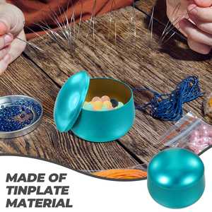 ขวดโหลเทียนเคลือบผงพร้อมฝาปิดผลิตภัณฑ์ตกแต่งบ้านที่สมบูรณ์แบบสำหรับห้องนั่งเล่นคาเฟ่เครื่องใช้บนโต๊ะอาหารขวดโหล - Product Image 3