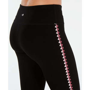 Leggings Neri XL da Donna Ideology con Cuciture a Trapuntino, Pantaloni da Yoga Extra Large Elasticizzati in Maglia Calda con Design a Motivi - Product Image 3