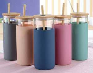 Bouteille en verre durable avec manchon en silicone - Product Image 2