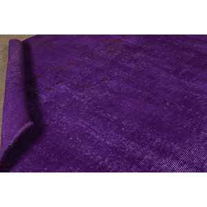 Alfombra Vintage, Alfombra Turca de 3.8x6.4 pies, Alfombra Oriental de Lana Morada - Product Image 4