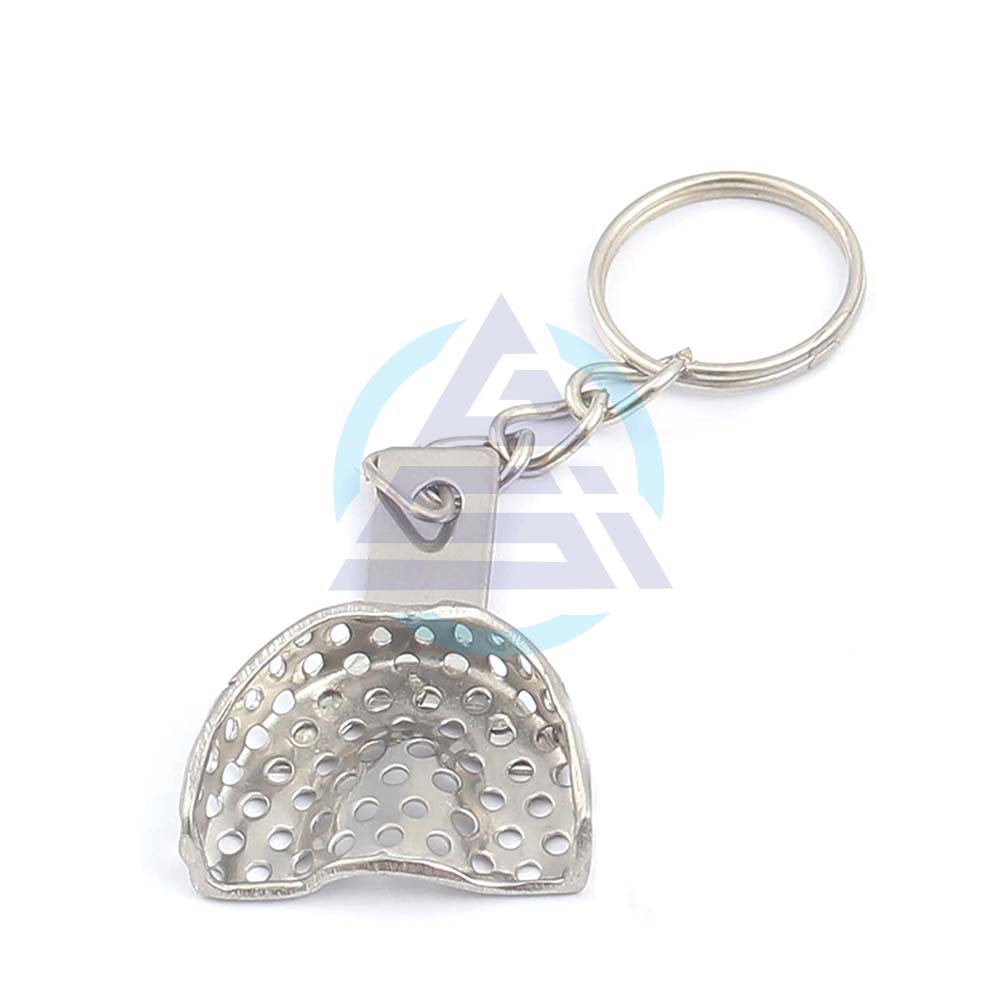 Silver Plated Molar Tooth Keychain - Perfect Gift For Dentists, Dental Students, Hygienists