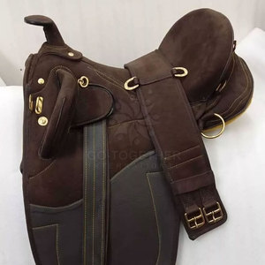 Silla de montar profesional de cuero para caballos, para un cómodo montar diario, entrenamiento de caballos y uso ecuestre al aire libre. - Product Image 2