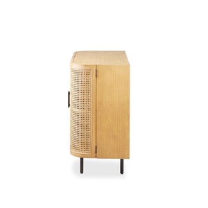 Fuirry <b>Sideboard</b> Made of Solid Teak Wood Frame with Woven Rattan with natural color for Indoor Use - Product Image 3
