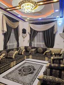 Design d'intérieur Majlis arabe, design classique moderne, ensemble élégant pour salon, sièges d'angle luxueux, design gain de place - Product Image 6