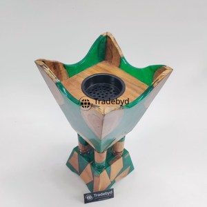 Quemador de Incienso Bakhoor de Resina y Madera Hecho a Mano de Lujo, Elegante Accesorio de Fragancia para el Hogar para Aromaterapia Diaria, Calidad Premium Tradebyd - Product Image 3