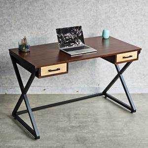 Bureau en bois de caoutchouc avec pieds en forme de X 120x60cm BD68115 Bureaux d'ordinateur - Product Image 2
