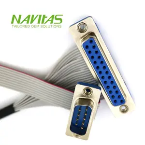 Conectores de cinta de 16 y 25 pines de 2,54mm, conjunto de cable macho hembra de cable plano de cinta