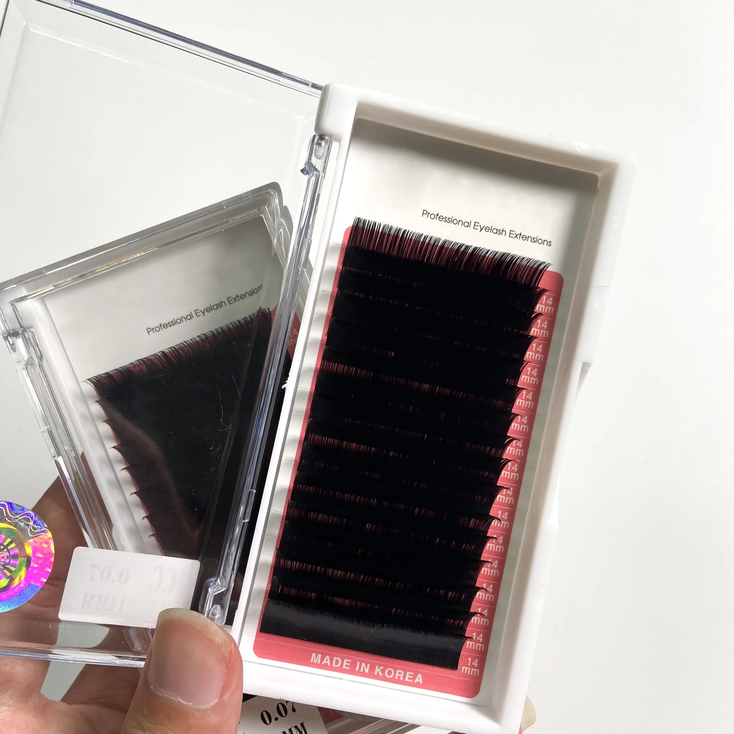 Sıcak satış toptan 0,03-0,05mm bireysel kirpik otomatik çiçekli koyu mat siyah kaşmir kirpik sahte vizon kirpik