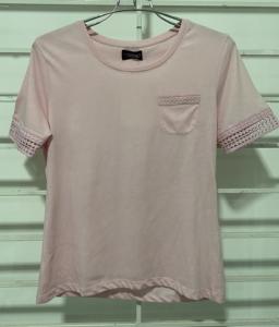 Camiseta de mujer de retazos con estampado de algodón 100% personalizado con características de secado rápido y antibolitas para la moda de verano - Product Image 4