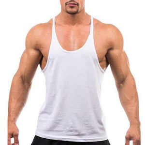 Nouveau dernier Style vêtements de sport à séchage rapide Gym Fitness porter Top qualité 100% coton hommes Muscle Fit entraînement débardeurs - Product Image 3