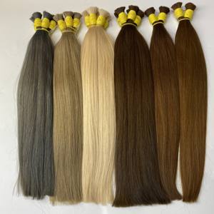 VENTE CHAUDE COULEURS BRÉSILIENNES CHEVEUX DROITE DOUBLE TIRÉ CUTICULE ALIGNÉ VIERGE REMY RUSSE EXTENSIONS DE CHEVEUX HUMAINS - Product Image 6