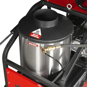 Nettoyeur haute pression à eau chaude de haute qualité, neuf, 4000 PSI, 4 GPM, avec démarreur électrique et enrouleur de tuyau, HPW40H - Product Image 2