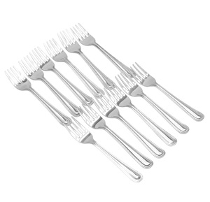 Fourchette en acier inoxydable 304 poli, pour servir des fruits, fabrication artisanale, fourchette en métal pour desserts, logo personnalisé - Product Image 3