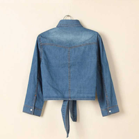 Veste en jean unisexe à capuche avec camouflage et broderie, en coton respirant tricoté, bleu délavé, coupe-vent