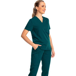 แจ็กเก็ตแขนสั้นสำหรับทั้งชายและหญิงสำหรับฤดูร้อนชุดสครับพยาบาลออกแบบได้ตามต้องการสำหรับผู้ป่วยแพทย์เจ้าหน้าที่โรงพยาบาล - Product Image 3