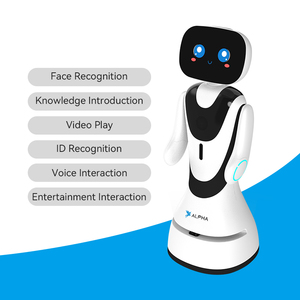 Robot d'accueil Timo mignon et populaire auprès des clients, qui diffuse des vidéos, parle, présente les produits, salue et embrasse, un best-seller, réceptionniste. - Product Image 5