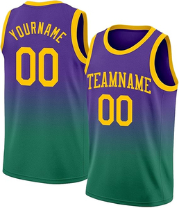 Maillot de basket-ball personnalisable de nouvelle saison, respirant, grande taille, lavé, de haute qualité, 100% polyester, cousu - Product Image 3