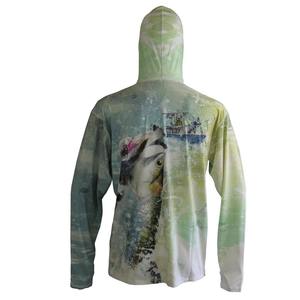 Nouveaux sweats à capuche de pêche à manches longues pour hommes, design personnalisé, sublimation, maillot de pêche, protection UV, sweat à capuche de pêche à manches longues pour hommes - Product Image 2