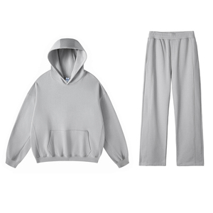 Ropa de calle con logotipo personalizado, dos piezas, conjuntos holgados unisex para hombre, chándal personalizado - Product Image 3