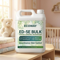 Desodorante Líquido Hipoalergénico y Ecológico ECOWAY ED-5E, Sin Químicos, Control de Olores por Incontinencia, Seguro para Bebés y Ancianos