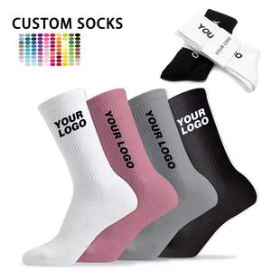 Wholesale Custom 100% Cotton <b>Men's</b> Sports Crew <b>Gym</b> Athletic <b>Socks</b> High Quality Casual Style for Summer - Product Image 5