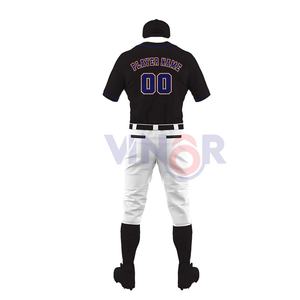 Comfortable High Quality <b>Light</b> Weight Plus Size Baseball Uniforms / Sports Wear Best Design Baseball Uniforms for Adults OEM - Product Image 3