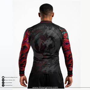 Mawra OEM Rashguard personnalisé à manches courtes, extensible dans 4 directions, impression par sublimation, t-shirt de compression pour hommes, fitness, musculation, entraînement - Product Image 2