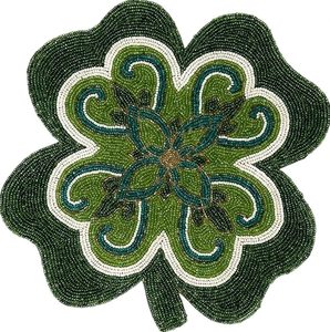 Napperon perlé élégant forme carrée 14x14 linge de table brodé chemin de table pour la décoration de mariage à prix abordable - Product Image 5