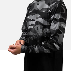 Maillot de cyclisme VTT à manches longues respirant et à séchage rapide, personnalisé en gros pour hommes adultes, avec logo imprimé numériquement OEM, pour moto et course automobile - Product Image 4