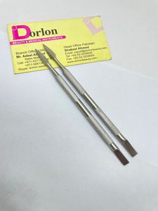 Precio al por mayor de fábrica Empujador de cutículas de acero inoxidable Calidad sostenible Logotipo privado Empujador de uñas reutilizable de doble extremo - Product Image 3