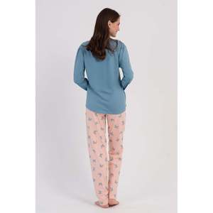 Conjunto de Pijama KADIN P.SUPREM con Cuello Redondo y Mangas Largas, Diseño Ovalado - A.MAVI - A.MAVI - Product Image 5