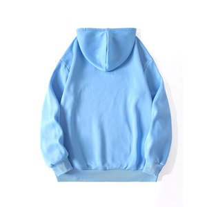 Vêtements pour hommes de couleur bleue sweat à capuche avec logo personnalisé nouveau style de pull à capuche personnalisé et populaire pour hommes - Product Image 2