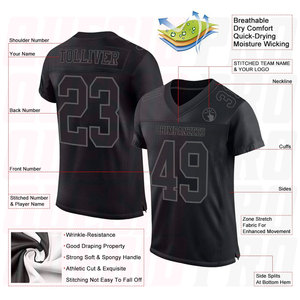 Factory Wholesale American Football Jersey Custom Uniforms Sportswear Free Design Football <b>Fan</b> Player Special Tops Name Jersey - Product Image 3